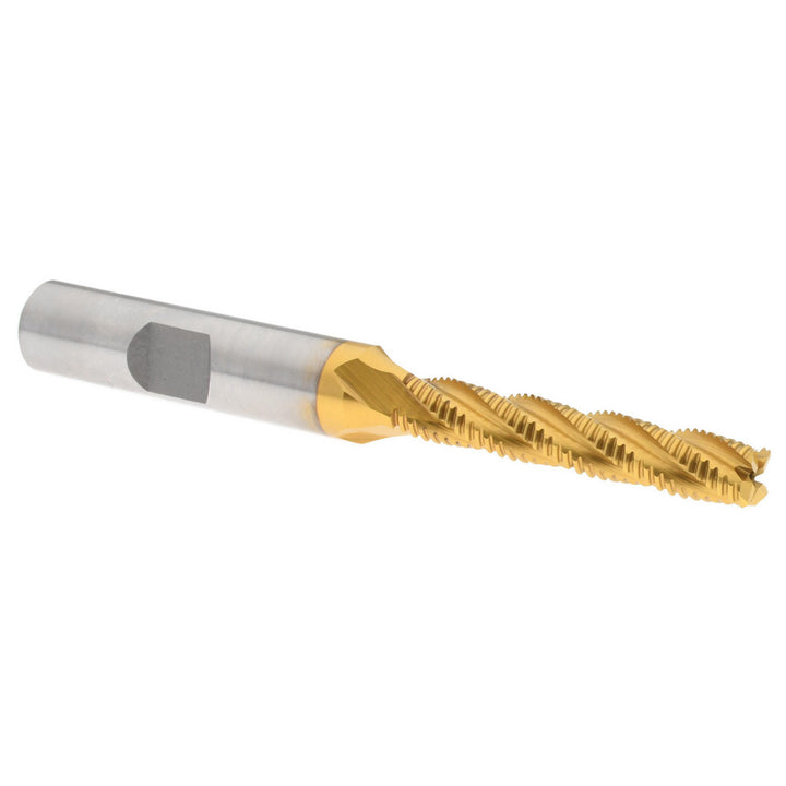0.2500in" 4-Flute Cobalt Roughing End Mill, TiN - Hertel 84512094