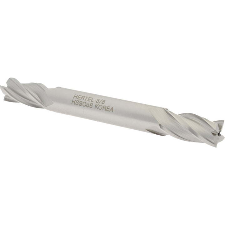 3/8" 4-Flute Cobalt Square End Mill - Hertel E2051024