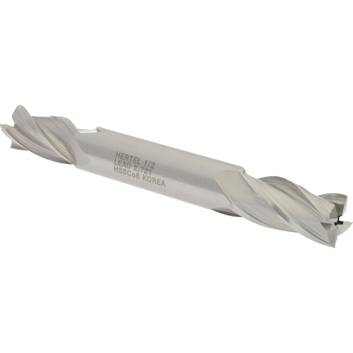 1/2" 4-Flute Cobalt Square End Mill - Hertel E2051032