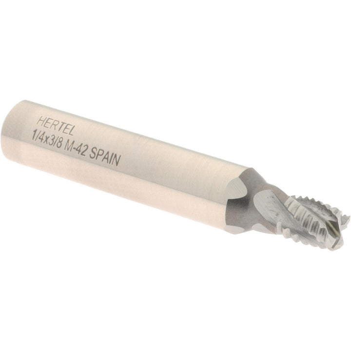 0.2500" 4-Flute Cobalt Single End Mill - Hertel 84512730
