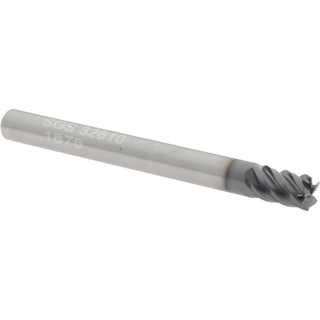 3/16" 5-Flute Solid Carbide Corner Radius End Mill, AlTiN - SGS 32610