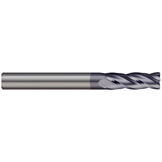 3/8" 4-Flute Solid Carbide Corner Radius End Mill, AlTiN - Micro 100 GEC-375-4-010X