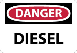 Danger - Diesel Sign - AccuformNMC D127P