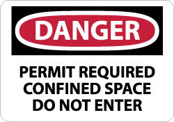 Danger - Permit Required - Confined Space - Do Not Enter Sign - AccuformNMC D360AB