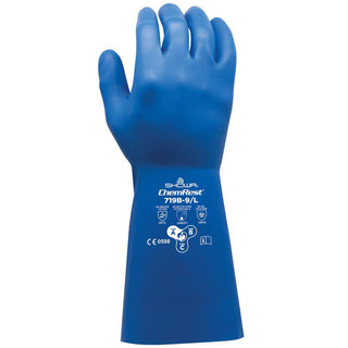 X-Large Blue Type A Chemical Resistant Gloves Gloves - SHOWA 719B-10