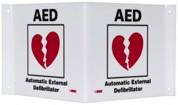AED AUTOMATED EXTERNAL DEFIBRILLATOR Sign - AccuformNMC VS27W