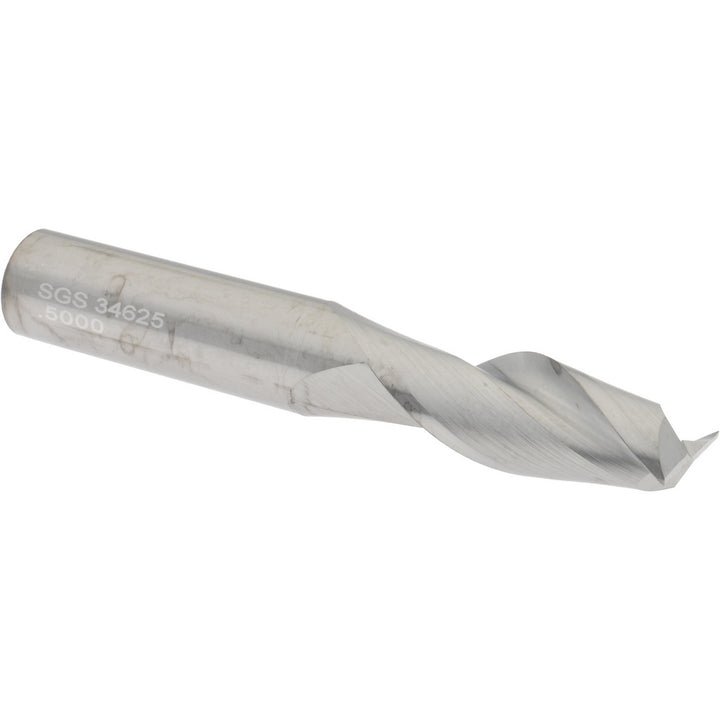1/2" 2-Flute Solid Carbide Square End Mill - SGS 34625