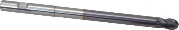 3/8" 4-Flute Solid Carbide Ball End Mill, AlTiN - Seco 17002934