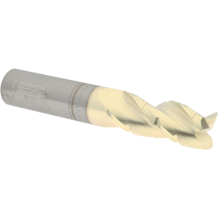 0.5000" 3-Flute Solid Carbide Square End Mill, ZrN - Accupro 2500478