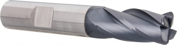 1/2" 4-Flute Solid Carbide Corner Radius End Mill, AlTiN - SGS 38178