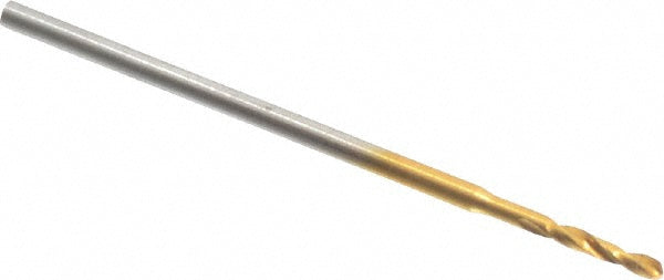0.0307" Cobalt Drill Bit, TiN, 118° point - Guhring 9006600007800