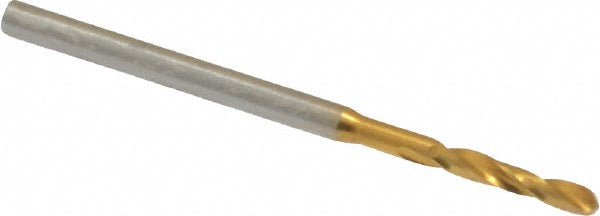 0.0472" Cobalt Drill Bit, TiN, 118° point - Guhring 9006600012000