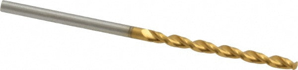 0.0846" High Speed Steel Drill Bit, TiN, 130° point - Guhring 9006520021500
