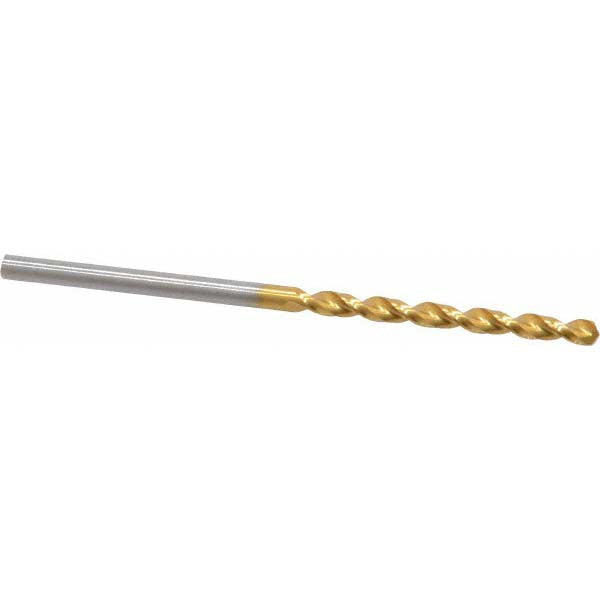 0.0906" High Speed Steel Drill Bit, TiN, 130° point - Guhring 9006520023000
