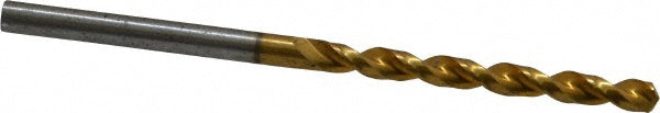 0.1280" High Speed Steel Drill Bit, TiN, 130° point - Guhring 9006520032500