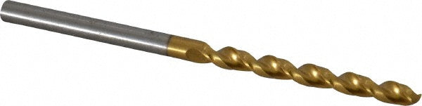 0.1299" High Speed Steel Drill Bit, TiN, 130° point - Guhring 9006520033000