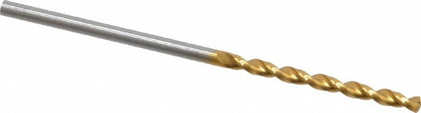 0.0709" Cobalt Drill Bit, TiN, 130° point - Guhring 9006580018000