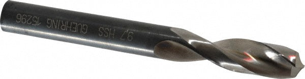 0.3819" High Speed Steel Stub Drill Bit, 130° point - Guhring 9005520097000