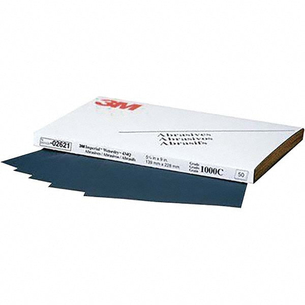 1000-Grit Silicon Carbide Sanding Sheets & Block - 3M 7000148214