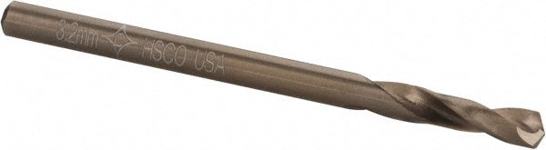 0.1260" Cobalt Screw Machine Drill Bit, Coated, 135° point - Cleveland C14801
