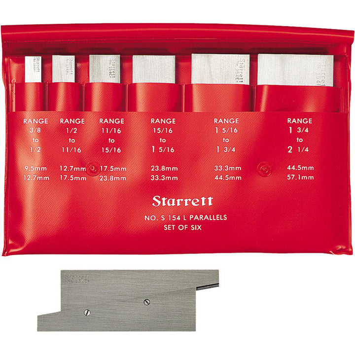 6-Piece Parallel Set - Starrett 50586