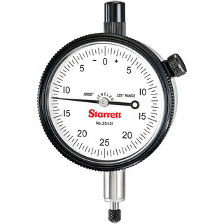 0.1250" Dial Indicator, 0.000500" grad - Starrett 53232