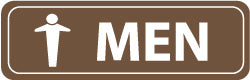Men Sign - AccuformNMC AS37