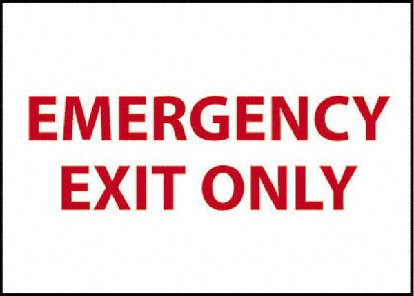 Emergency Exit Only Sign - AccuformNMC M34PB