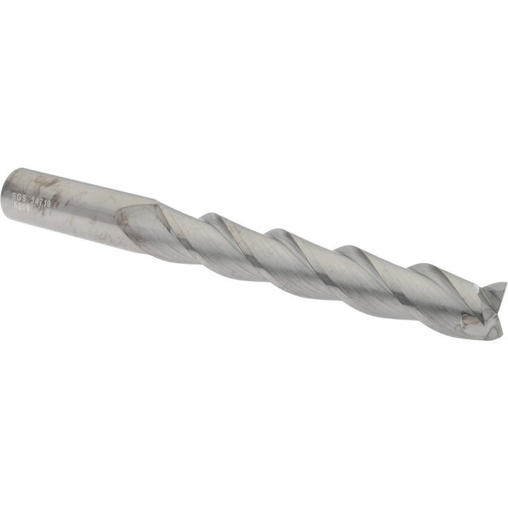 5/8" 3-Flute Solid Carbide Square End Mill - SGS 34719