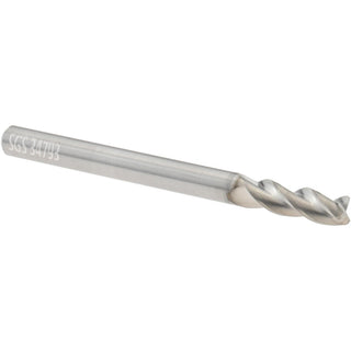 1/8" 3-Flute Solid Carbide Corner Radius End Mill, TIB2 - SGS 34793