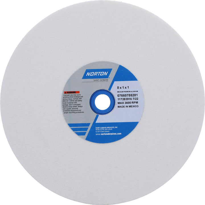 8 x 1" 60-Grit Aluminum Oxide Grinding & Cutoff Wheel - Norton 07660788281