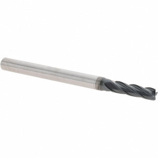 0.1378" 4-Flute Solid Carbide Corner Radius End Mill, AlTiN - Iscar 5620050