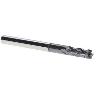 0.1575" 4-Flute Solid Carbide Corner Radius End Mill, AlTiN - Iscar 5620052