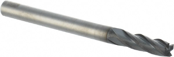1/8" 4-Flute Solid Carbide Square End Mill, TiAlN - Iscar 5620902