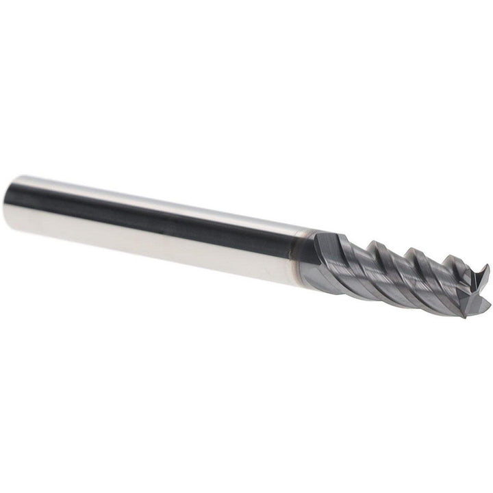 1/4" 4-Flute Solid Carbide Square End Mill, TiAlN - Iscar 5620952