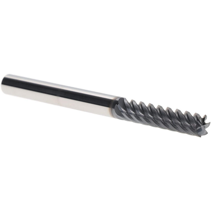 1/4" 6-Flute Solid Carbide Square End Mill, TiAlN - Iscar 5620961