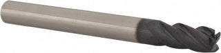 1/4" 4-Flute Solid Carbide Corner Radius End Mill, AlTiN - Iscar 5621253