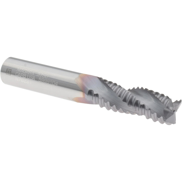 0.375" 3-Flute Solid Carbide Roughing End Mill, TiCN - Seco 17004715