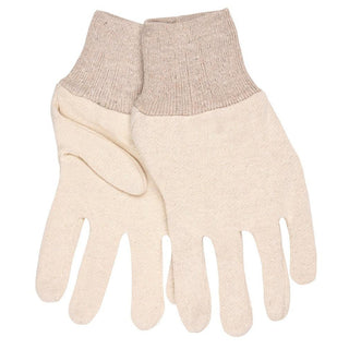Large White Cotton; Polyester General Purpose Gloves - MCR Safety 8002I