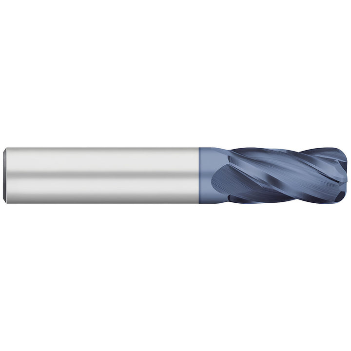 3/16in" 4-Flute Solid Carbide Corner Radius End Mill, AlTiN - Titan USA TC74605