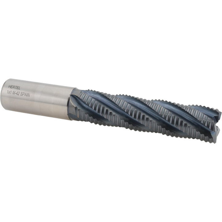 1" 5-Flute Cobalt Roughing End Mill, TiCN - Hertel 87144440