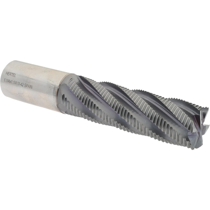 1.2500" 6-Flute Cobalt Single End Mill, TiCN - Hertel 87144556