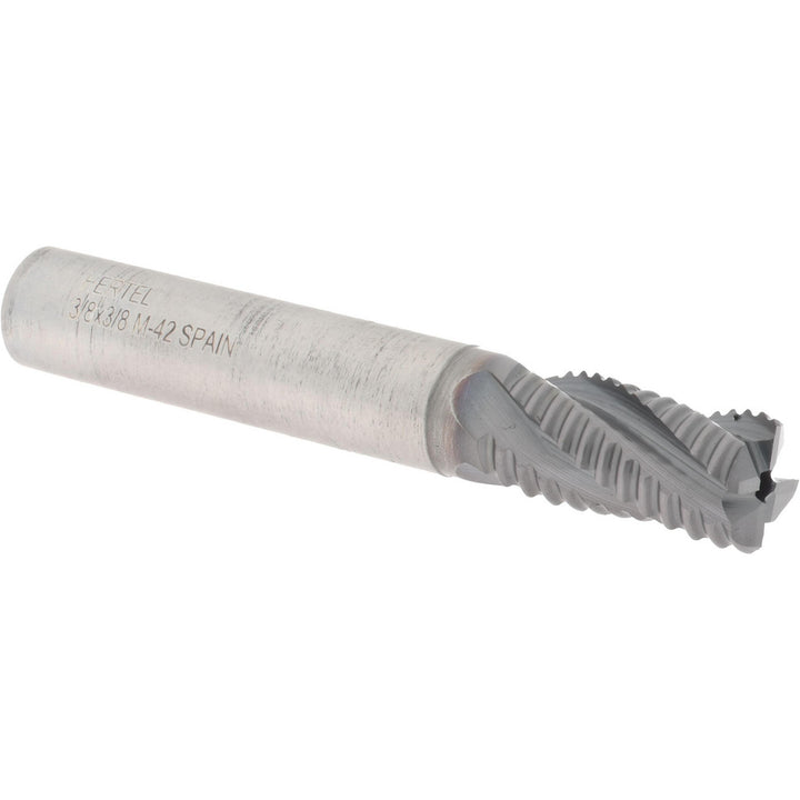 0.3750" 4-Flute Cobalt Single End Mill, TiCN - Hertel 87144630