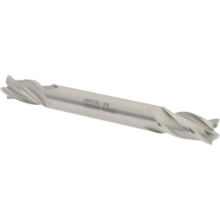 3/8" 4-Flute Cobalt Square End Mill - Hertel E2053024