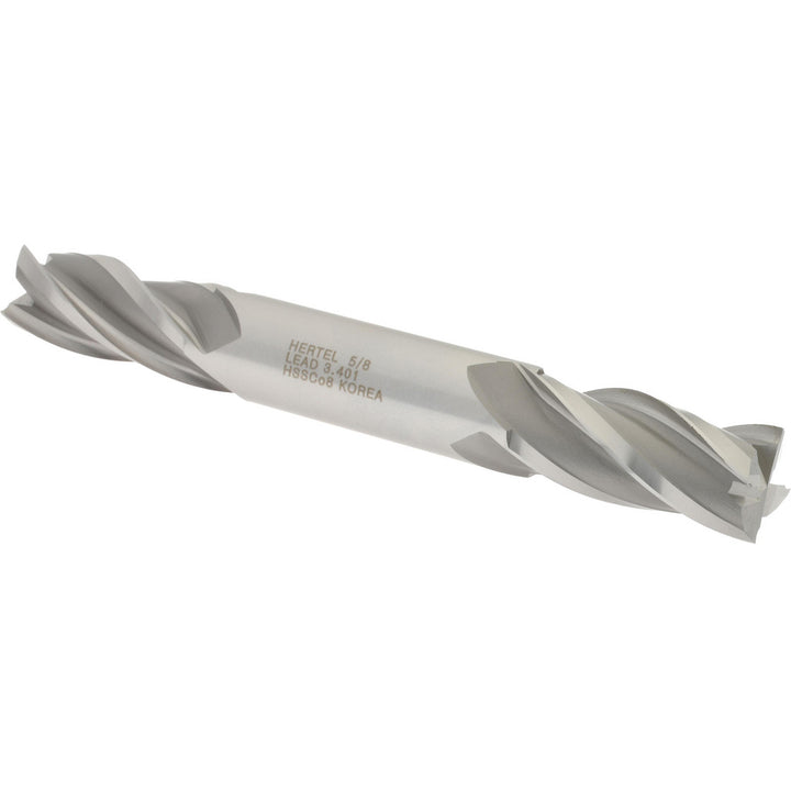 5/8" 4-Flute Cobalt Square End Mill - Hertel E2053040