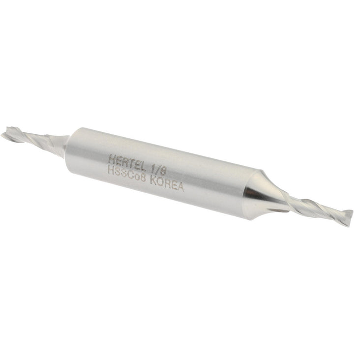 1/8" 2-Flute Cobalt Square End Mill - Hertel E2050008