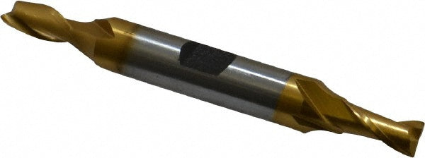 1/4" 2-Flute Cobalt Square End Mill, TiN - Hertel E4050016