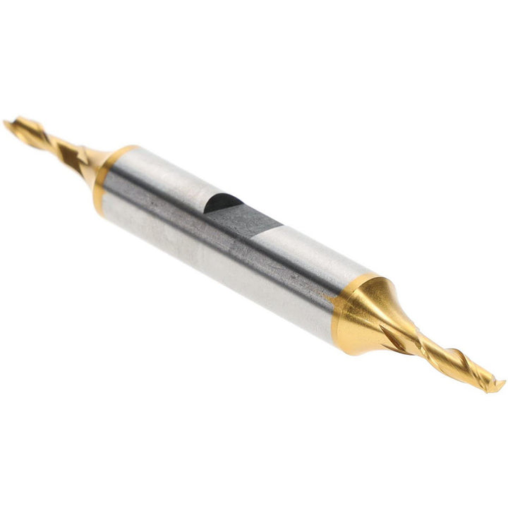 1/8" 2-Flute Cobalt Square End Mill, TiN - Hertel E4050008
