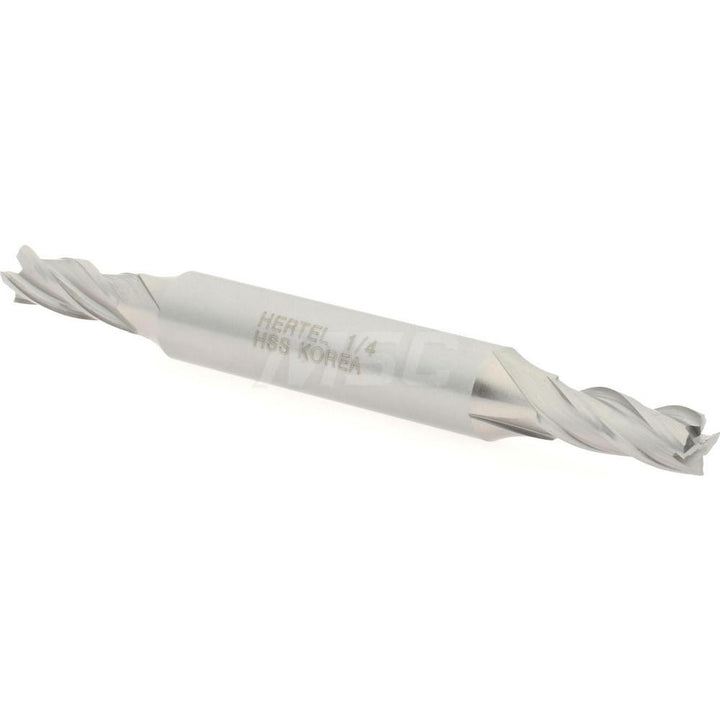 1/4" 4-Flute High Speed Steel Square End Mill - Hertel E1053016