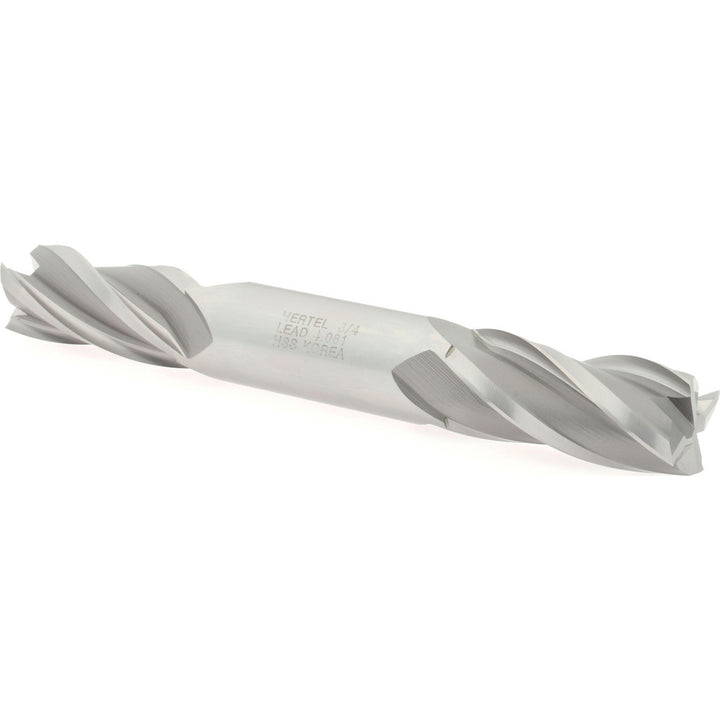 3/4" 4-Flute High Speed Steel Square End Mill - Hertel E1053048